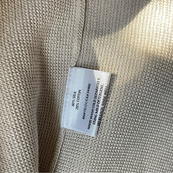 Eileen Fisher Button Up Silk Cardigan - Picture 6 of 8